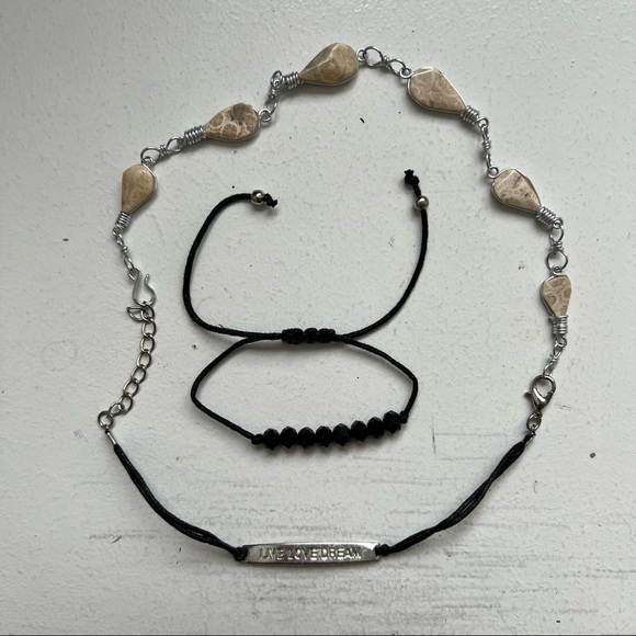 3 for $15 Live Love Dream Choker & Bracelet Set - Picture 2 of 6